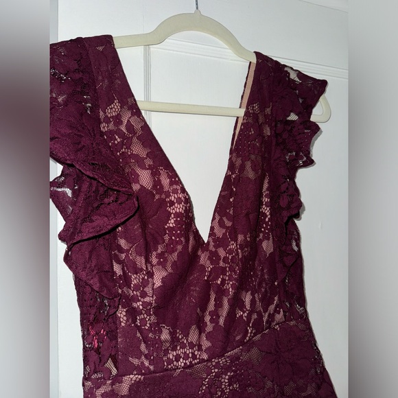 LULUS Lace Ruffled Tier Maxi Dress - Picture 4 of 4